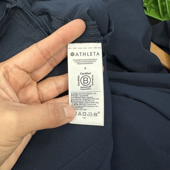 ATHLETA Brooklyn Heights Jogger Pant 8 ( M ) Dark Navy #533443 Lightweight EUC - Picture 12 of 14